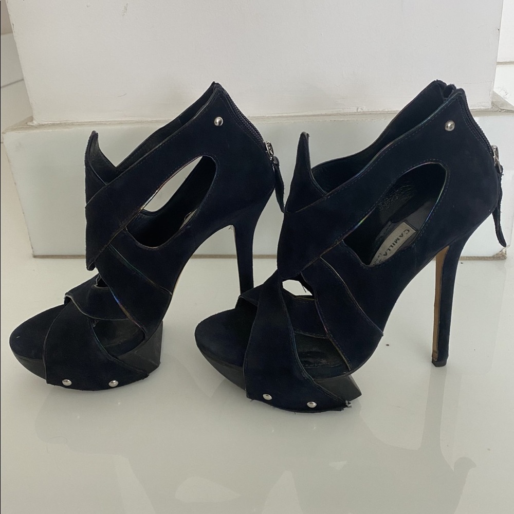 Camila Skovgaard very modern structured heels